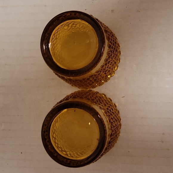 Pair of Vintage Hobnail Tea Light Votive Candle/ Toothpick Holder - Picture 8 of 13